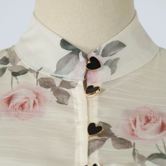 Designer-Style Floral Ruffle Maxi Dress - Picture 6 of 10